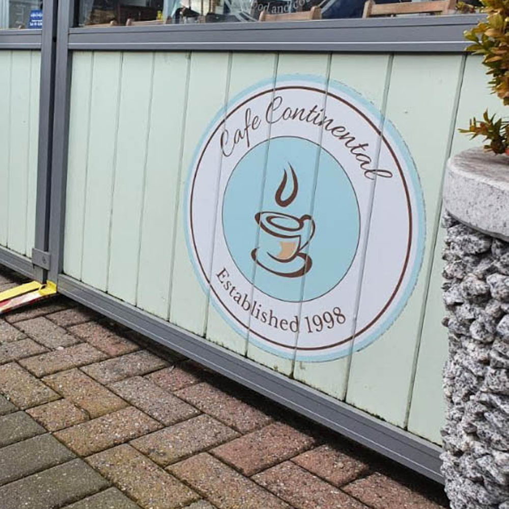 CAFE CONTINENTAL Wall Sign