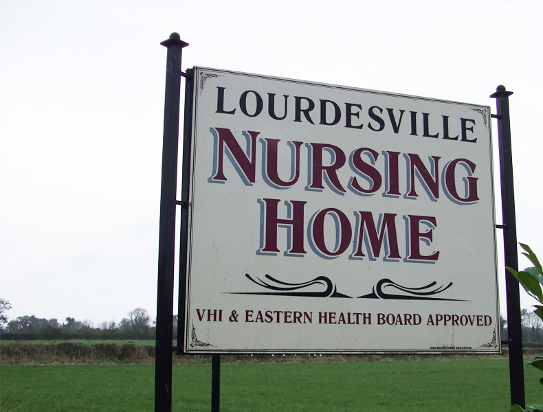 Lourdesville Nursing Home Outdoor Sign