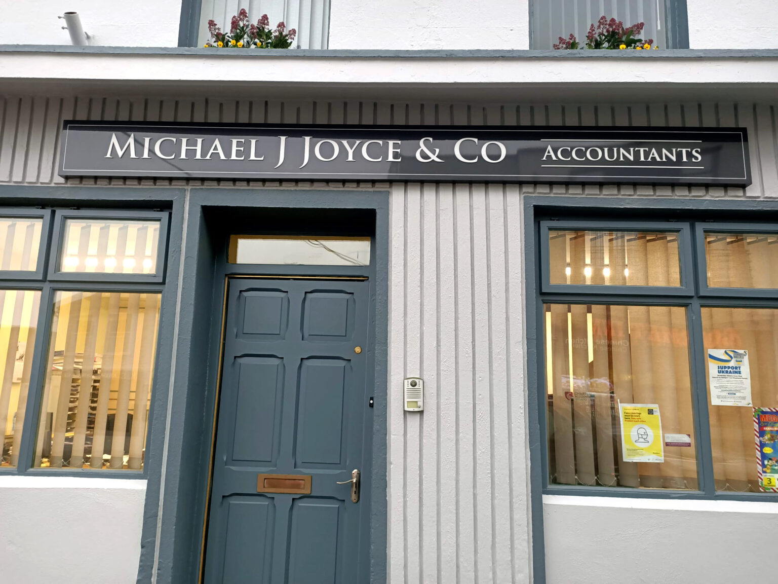 Michael J Joyce Accountants Shop Front